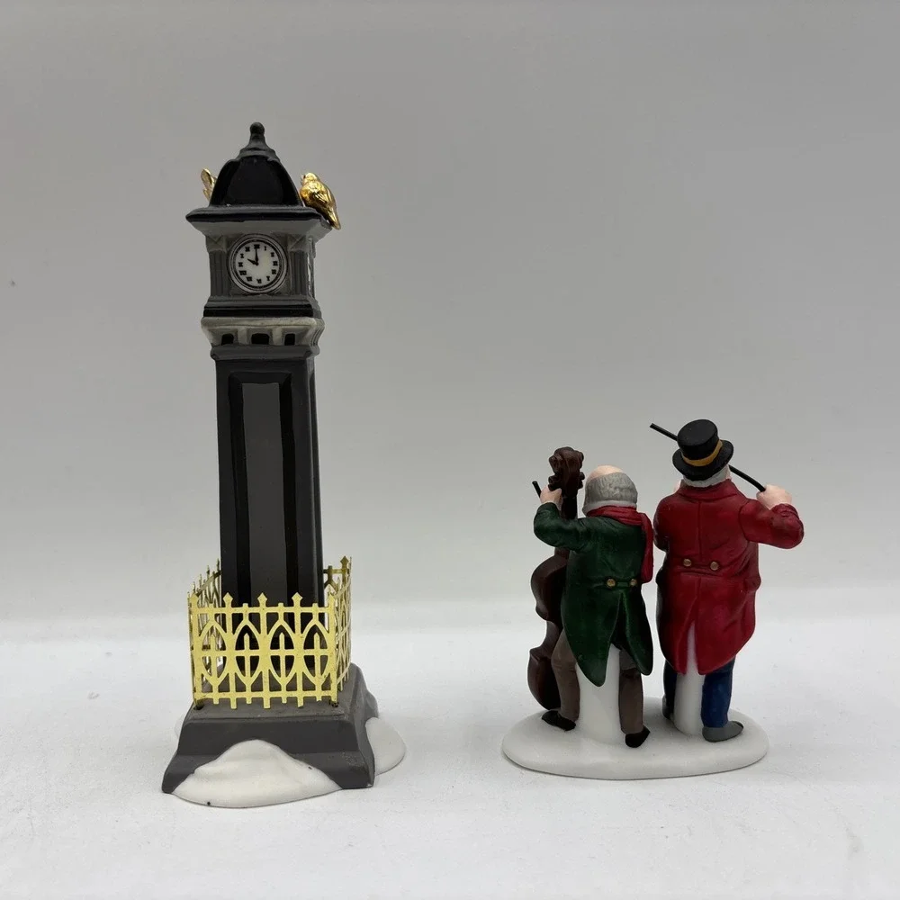 Dept 56 1995 Vintage HVC 12 Days Of Dickens Village Four Calling Birds 58379 EUC